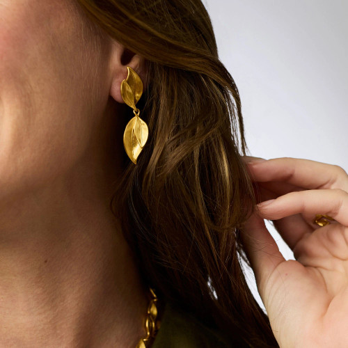 Julie Vos WILLOW Midi Earring Gold