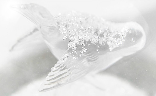 CoolSnowGlobes CRYSTAL BIRD Snow Globe