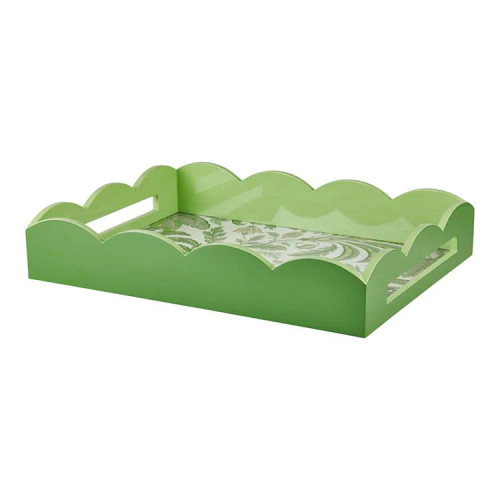 Addison Ross PB Scalloped Tray in Green