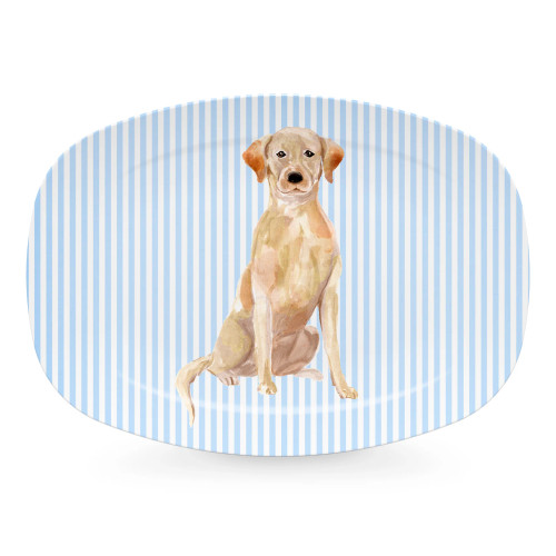 Mariposa Resin YELLOW LAB Platter