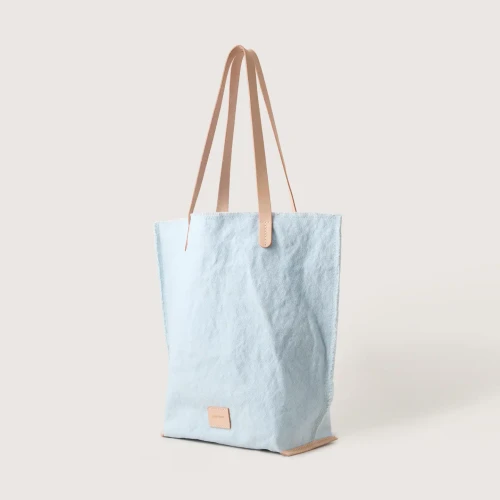 graf lantz Hana Canvas Tote in Mist Blue