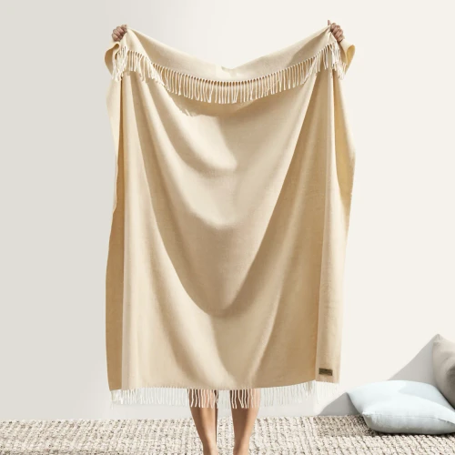 LDU Italian Herringbone Throw - SAND