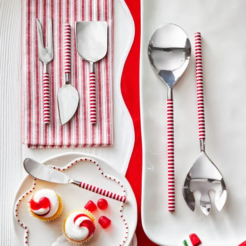 Candy Stripe Serving Utensils
