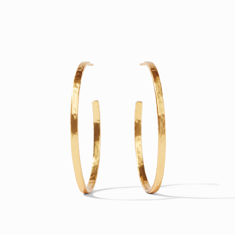 Julie Vos Crescent Hoop Gold Medium