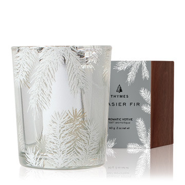 Frasier Fir Silver Statement Votive Candle(17530)