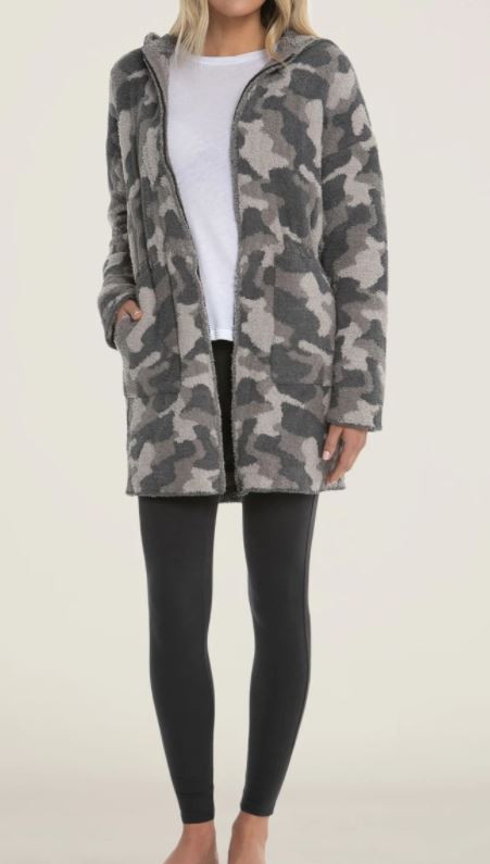 Barefoot Dreams Cozychic Camo Anorak 