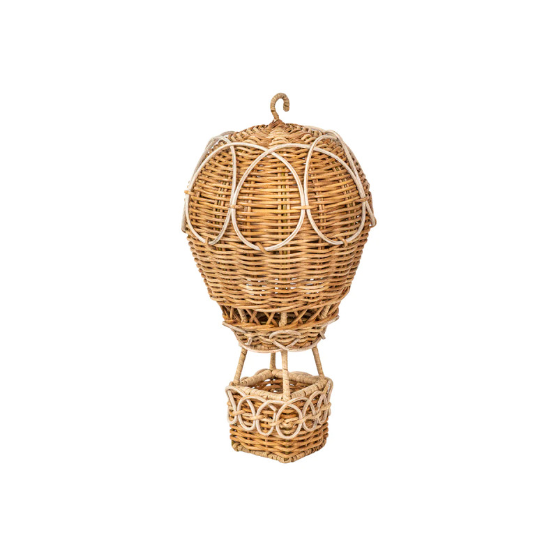 Juliska Provence Rattan Whitewash Large Hot Air Balloon