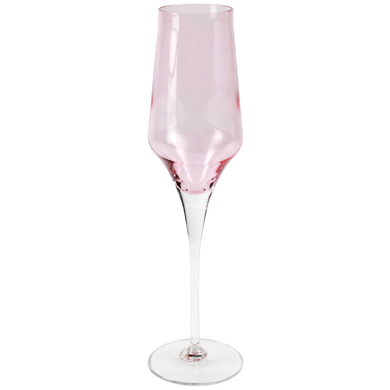 Vietri Contessa Champagne Glass - PINK