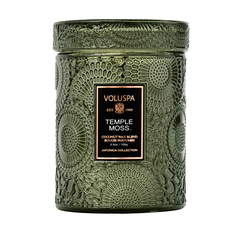 Voluspa Temple Moss Small Jar Candle 5.5oz.