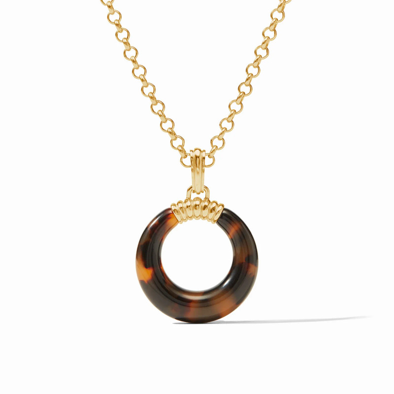 Julie Vos Madison Statement Pendant Tortoiseshell