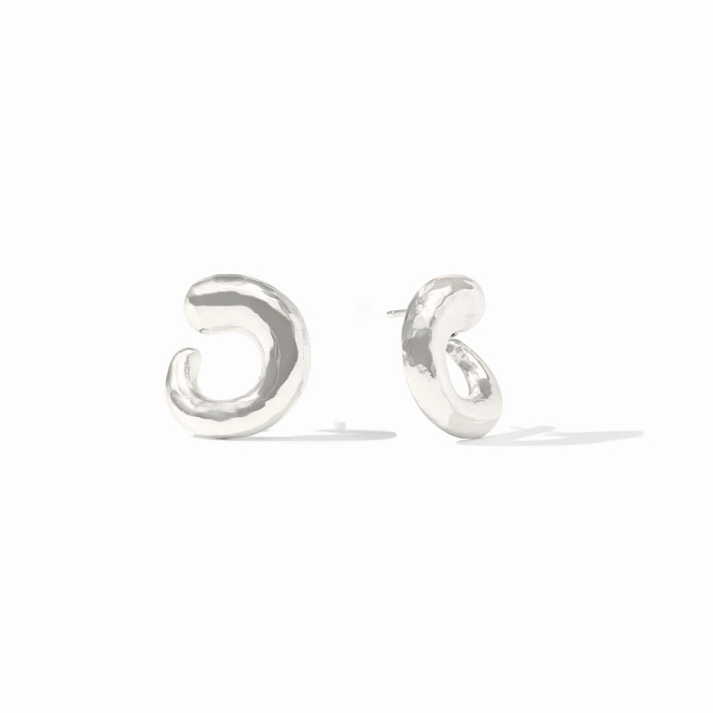 Julie Vos SILVER Solara Spiral Earring Small