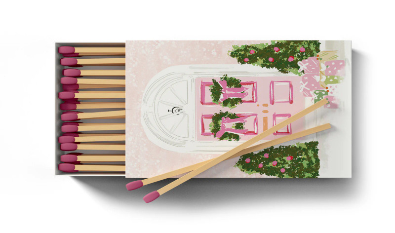 Candy Cane Cottage Boxed MATCHES