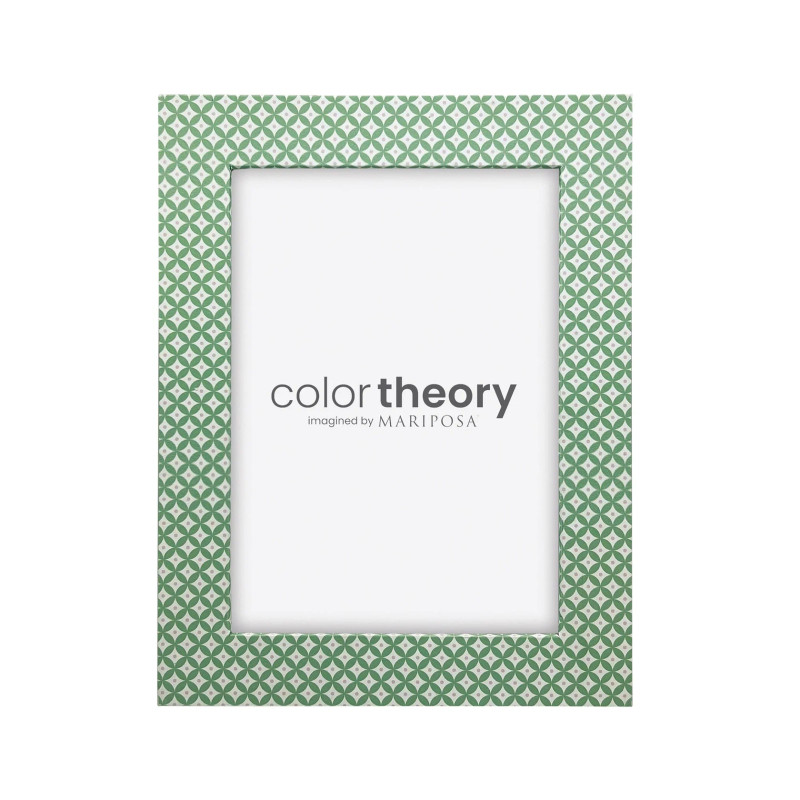 Mariposa Geometric Green and Rosa Pink 5 x 7 Frame