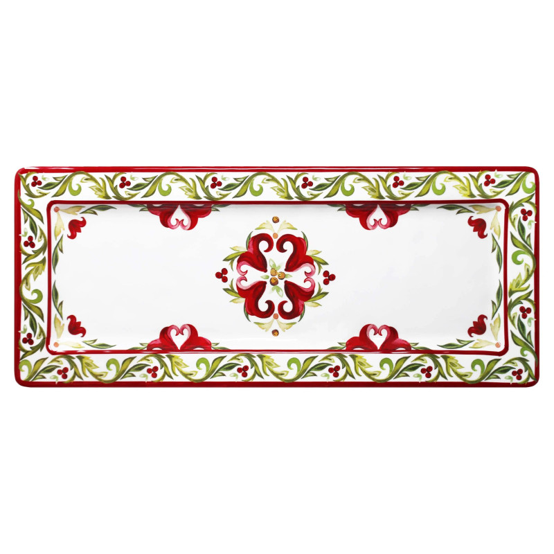 Le Cadeaux Melamine Serving Platter Rect. 18 x 7 - VISCHIO