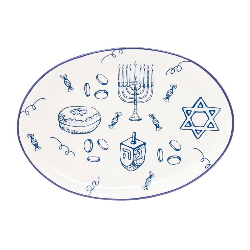 Hanukkah 16" Serving Tray