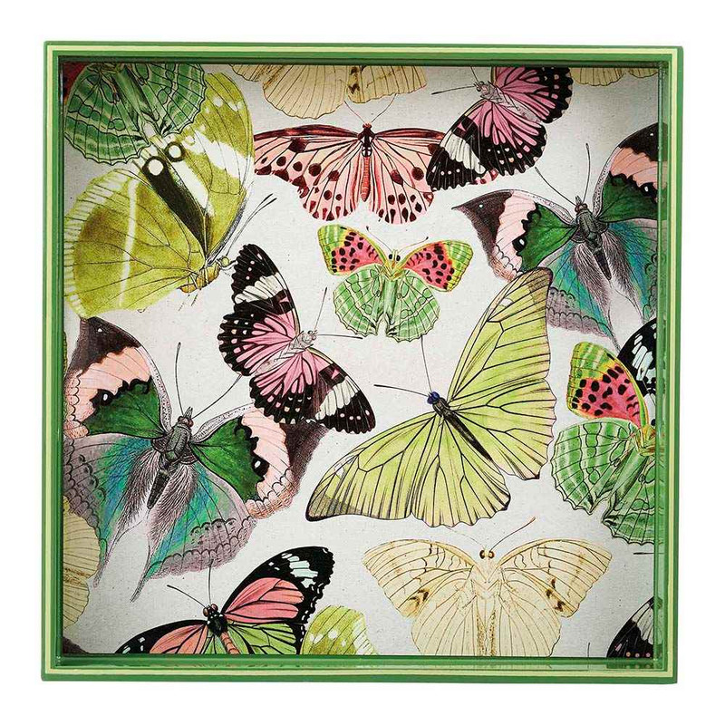 RFP BUTTERFLIES 15" Square Tray