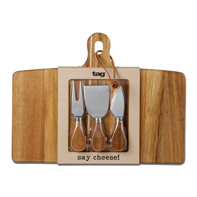 Long Acacia Cheese Board SET