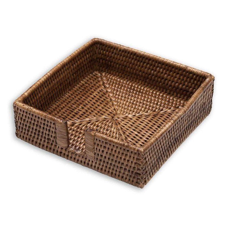Caspari RATTAN Luncheon Napkin Holder