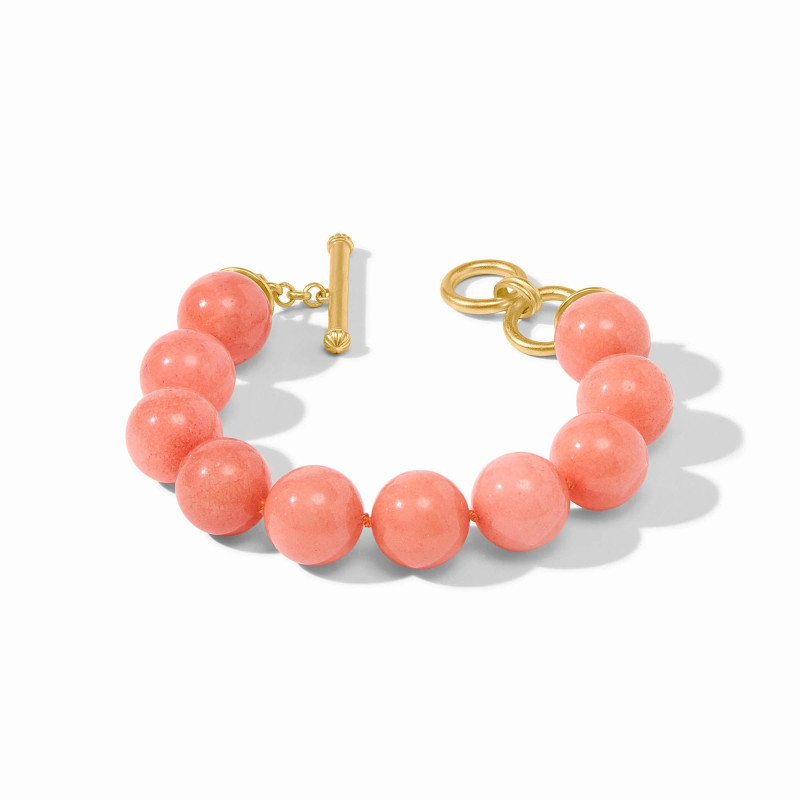Julie Vos PORTOFINO Beaded Bracelet Melon Jade