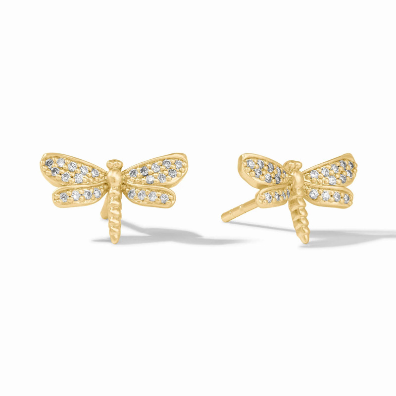Julie Vos DRAGONFLY Pave Stud CZ