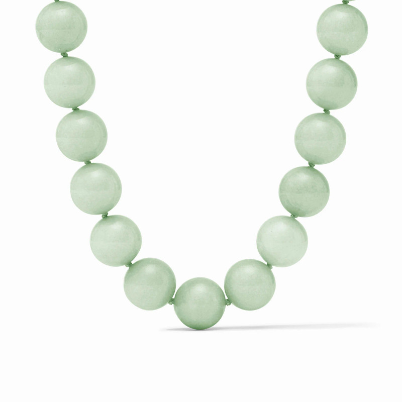Julie Vos PORTOFINO Beaded Necklace Aqua Jade
