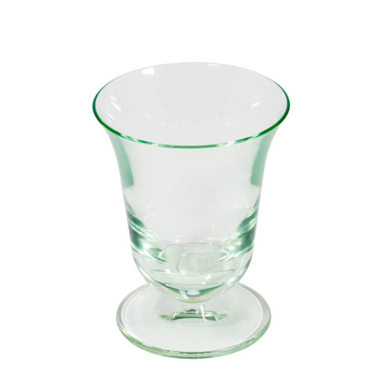 Caspari Acrylic Flared Wine Glass - LT GREEN