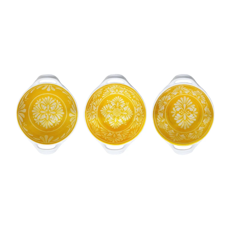 Le Cadeaux PALOMA ORANGE Set of 3 Assorted mini bowls