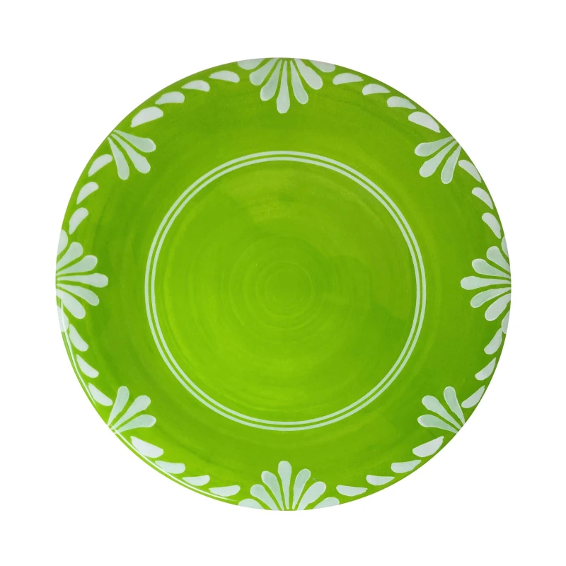 Le Cadeaux Melamine Dinner Plate 11" - PALOMA GREEN