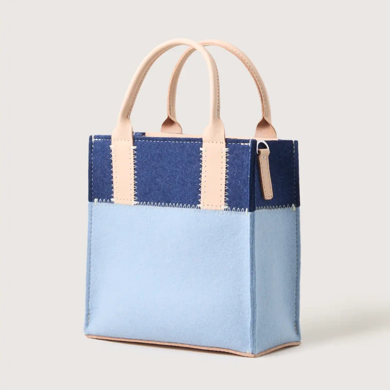 graf lantz JAUNT Merino Wool Mini Tote - Sky/Denim