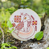 Folk Fox Embroidery Kit