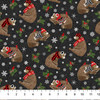 Beary Merry Christmas - Tossed Bears - BLACK MULTI