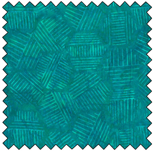 Hexies Batik - TURQUOISE