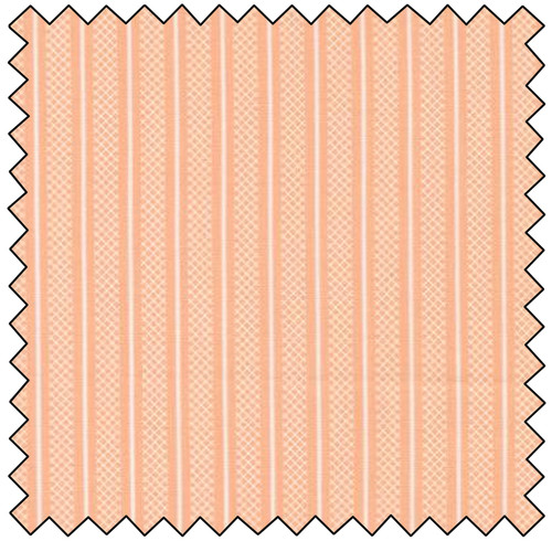 Flower Girl - Hatched Stripes - PEACHY
