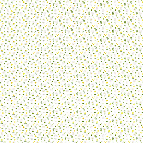 Counting Sheep -Flower Toss - White Multi