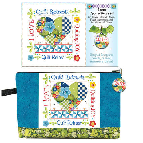 Zippered Pouch Kit - I LOVE QUILT RETREAT