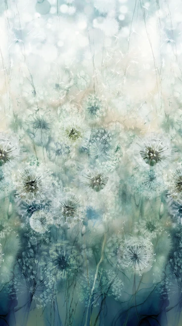 WHISPER - Full Width Border - Teal Multi