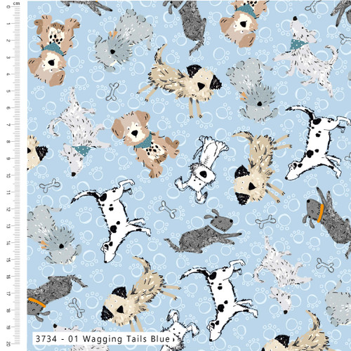 Ruff and Tumble - Wagging Tails - BLUE