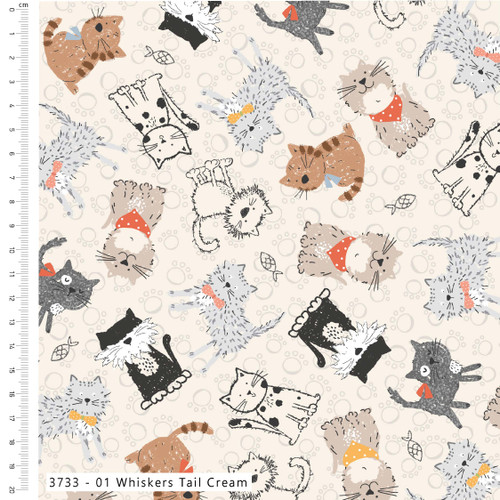 Purrfect Cats - Whisker Tails - CREAM