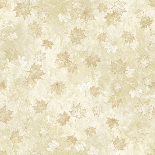 Stonehenge Oh Canada 14 - Large Tonal Leaf - Beige Multi