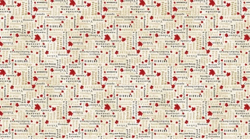 Stonehenge Oh Canada 14 - Words - Beige Multi