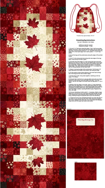 Oh Canada 14 - Canvas - Backpack Panel