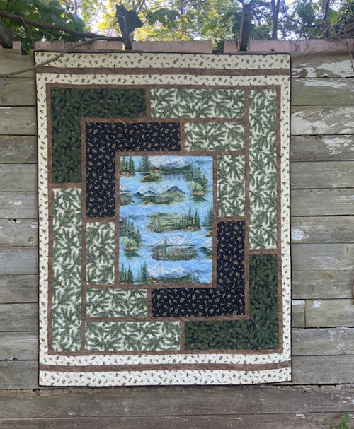 WILD BLUE YONDER " Sliding Screens" Lap Size Quilt Kit