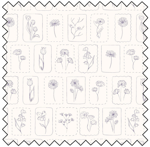 Wild Flowers - Vintage Florals - CREAM