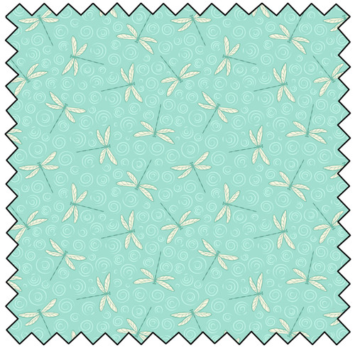 Shimmering Waters - Dragonfly Drift - LIGHT BLUE