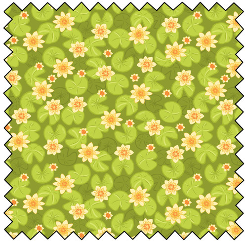 Shimmering Waters - Amongst the Lillies - GREEN