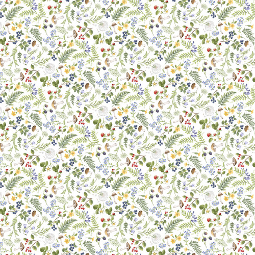 Country Mouse - Floral Fern - WHITE