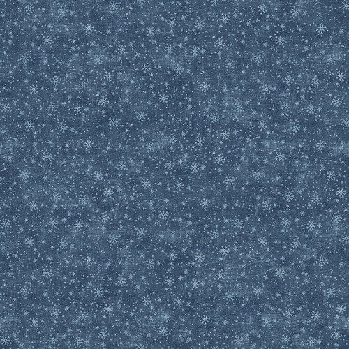 VILLAGE FOLK (Flannel) - Snowflake - Blue