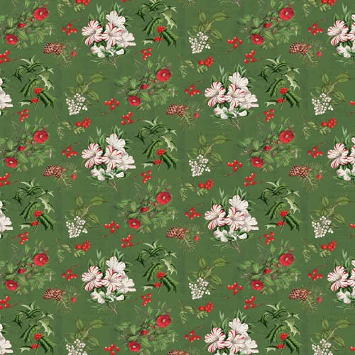 JOY TO THE WORLD - Holiday Florals - Green