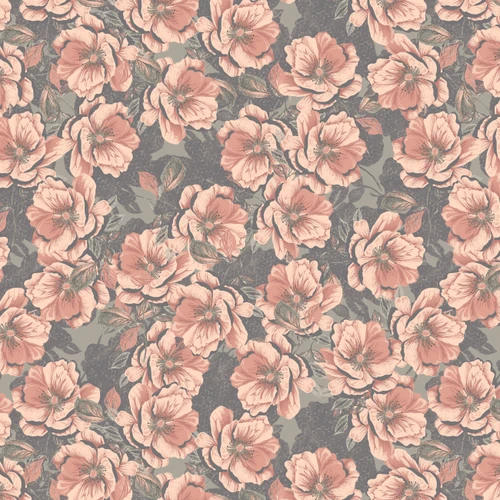 Rosalind Grey - Camellia's Blossoms - Grey
