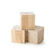 Craftparts Wood Cube - 2 Inch - Unfinished Solid Wood Block for DIY Crafts & Projects (Stacked, Front and Side View)